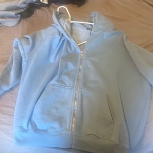 sky blue brandy melville christy jacket